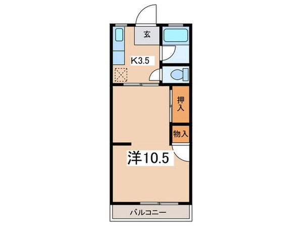 ポルシェ玉川学園の物件間取画像